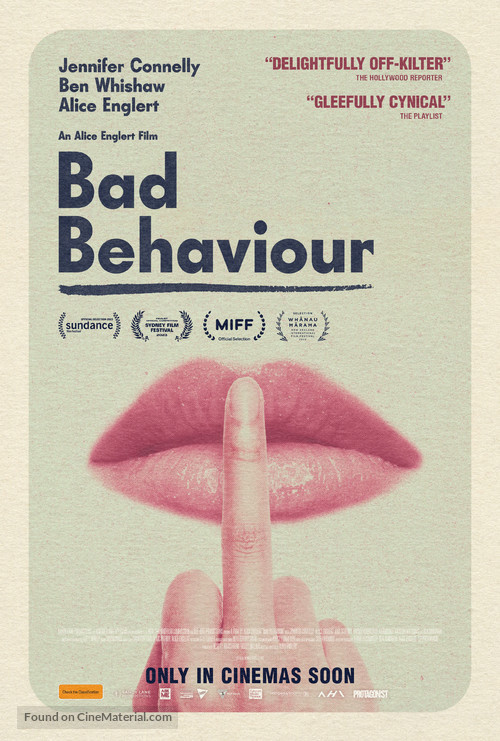 Bad Behaviour - New Zealand Movie Poster