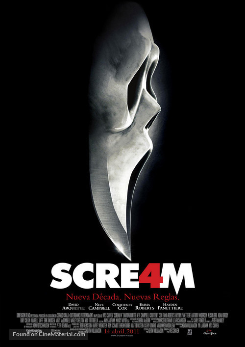 Scream 4 - Chilean Movie Poster