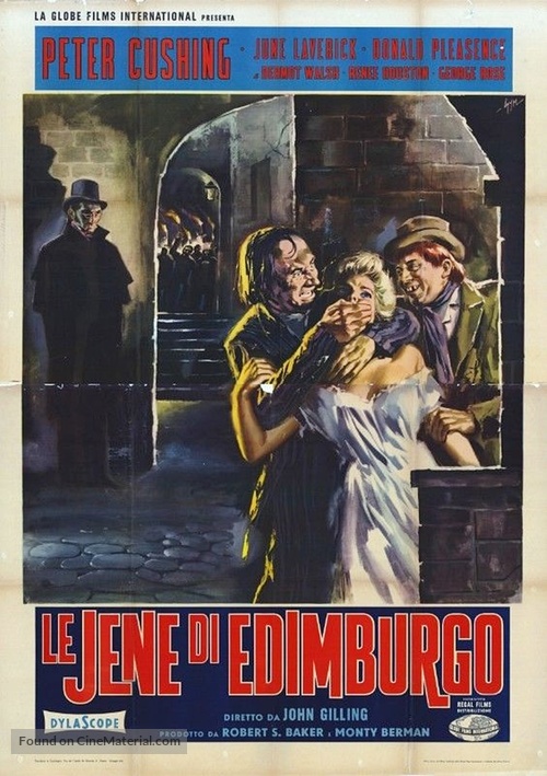 The Flesh and the Fiends - Italian Movie Poster