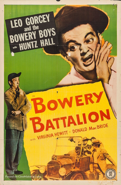 Bowery Battalion - Re-release movie poster