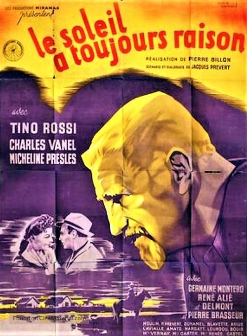 Le soleil a toujours raison - French Movie Poster