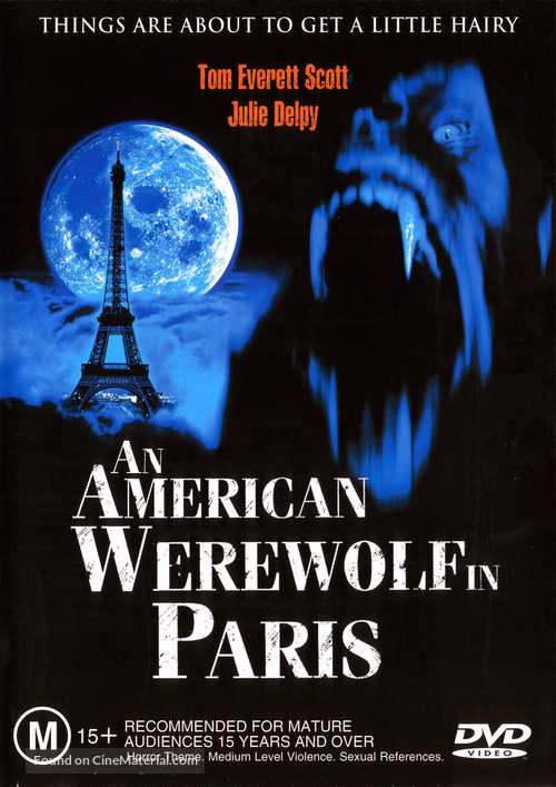 An American Werewolf in Paris - Australian DVD movie cover