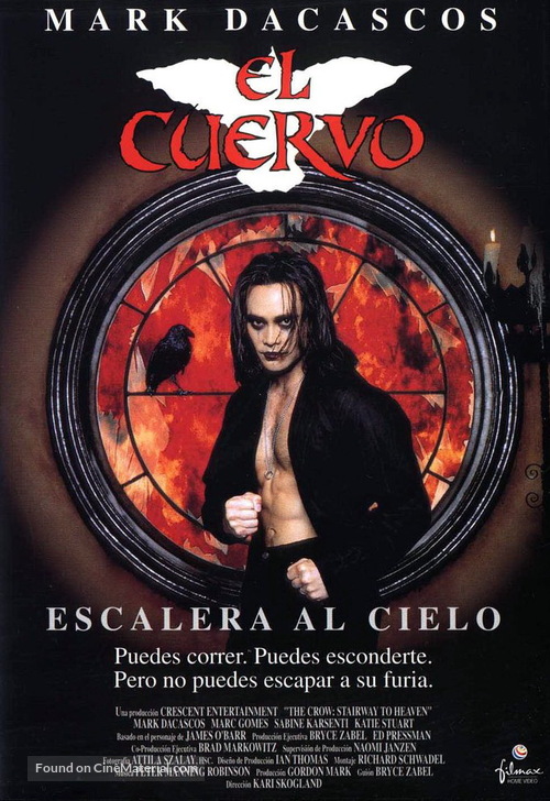 &quot;The Crow: Stairway to Heaven&quot; - Spanish DVD movie cover
