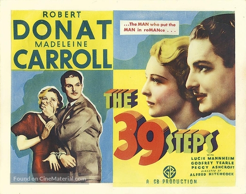 The 39 Steps - British Movie Poster