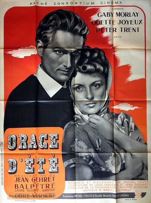 Orage d&#039;&eacute;t&eacute; - French Movie Poster