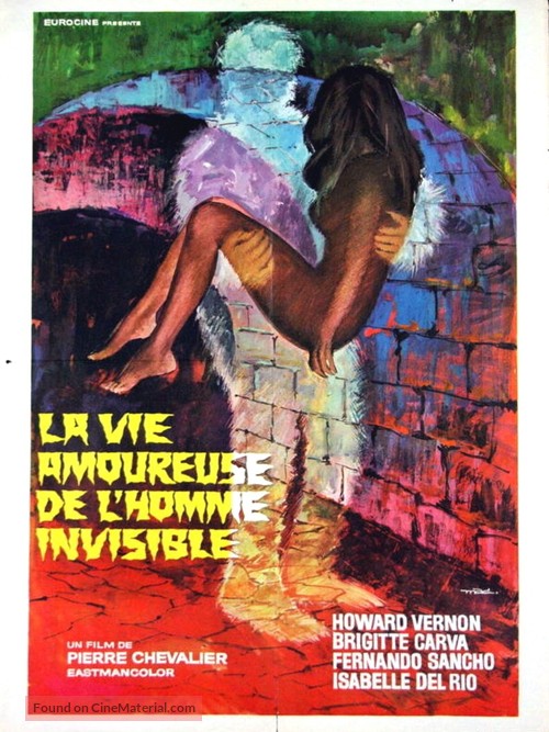 La vie amoureuse de l&#039;homme invisible - French Re-release movie poster