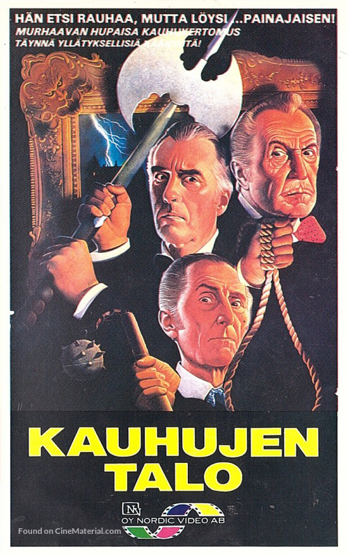 House of the Long Shadows - Finnish VHS movie cover