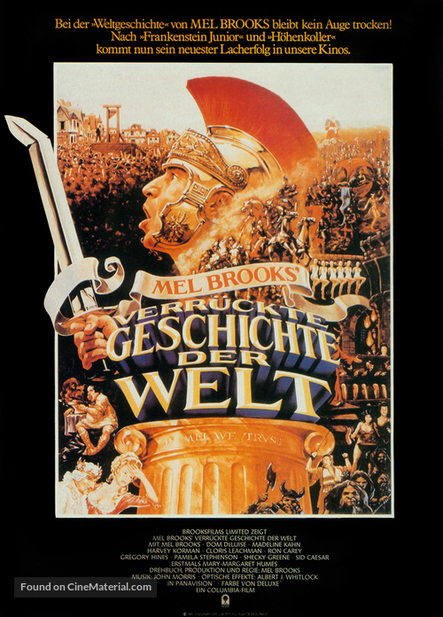 History of the World: Part I - German Movie Poster