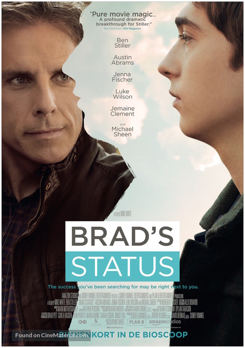 Brad&#039;s Status - Dutch Movie Poster