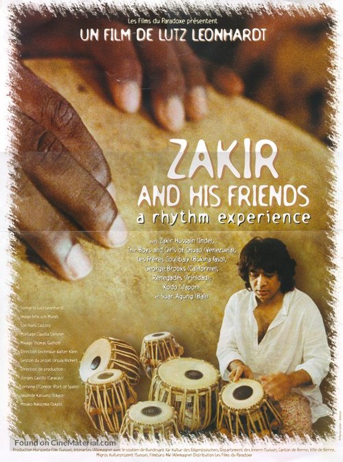 Zakir and His Friends - French poster