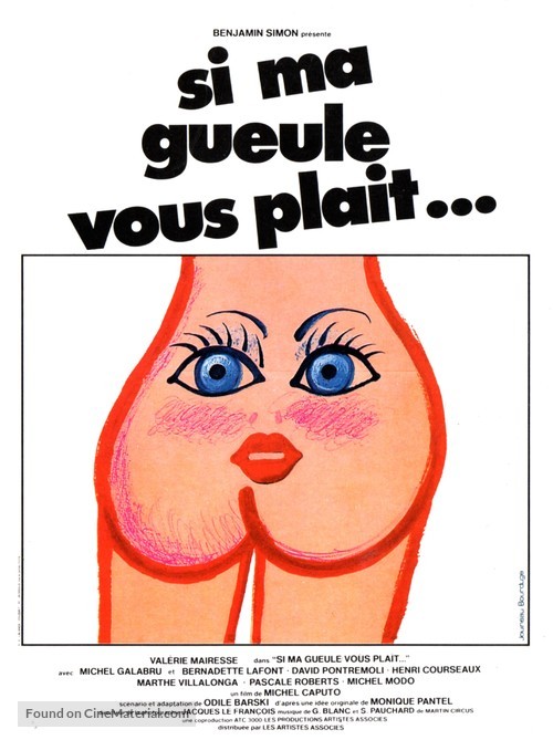 Si ma gueule vous pla&icirc;t... - French Movie Poster