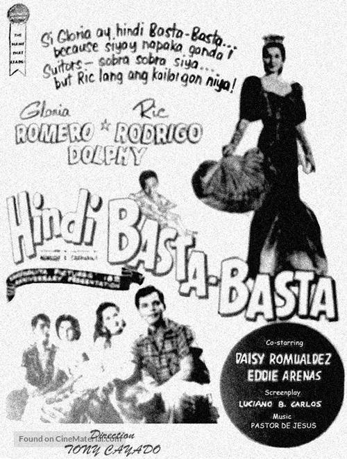 Hindi basta basta - Philippine Movie Poster