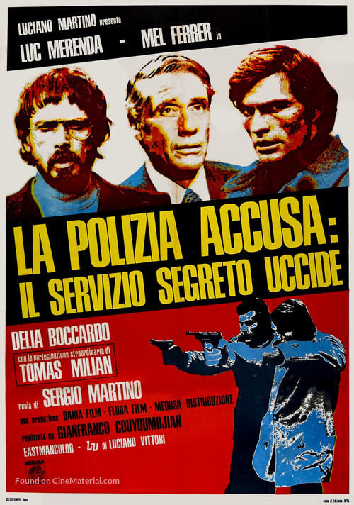 La polizia accusa: il servizio segreto uccide - Italian Movie Poster