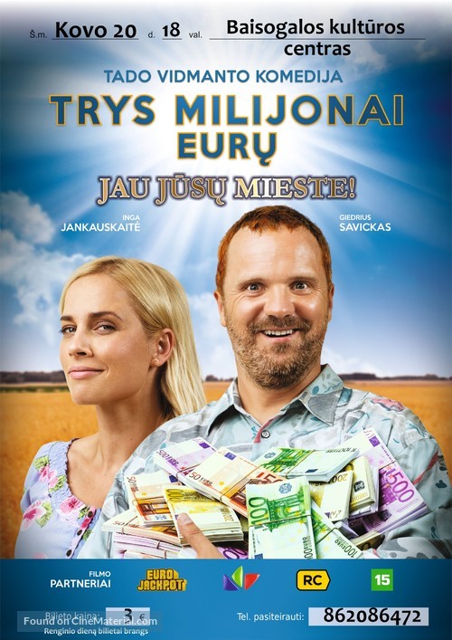 Trys Milijonai Euru - Lithuanian Movie Poster