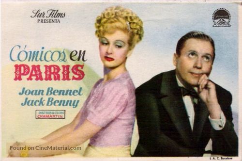 Artists and Models Abroad - Spanish Movie Poster