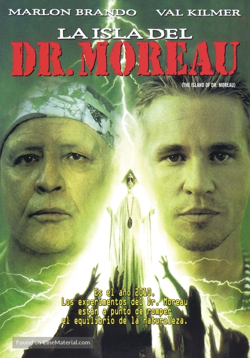 The Island of Dr. Moreau - Argentinian DVD movie cover