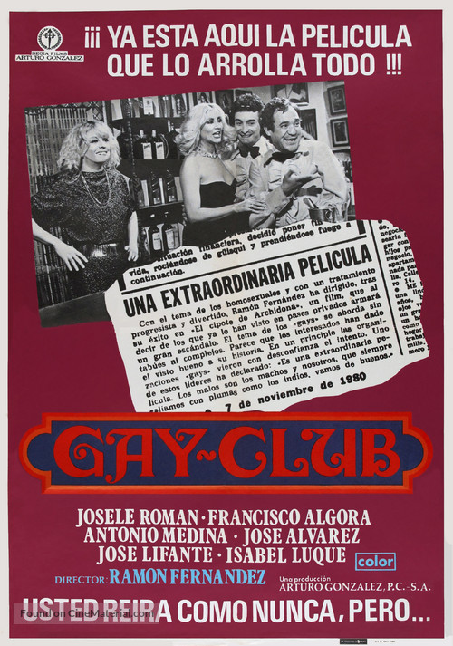 Gay Club - Spanish Movie Poster