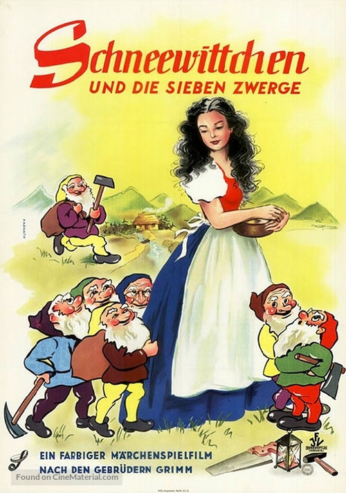 Schneewittchen und die sieben Zwerge - German Movie Poster