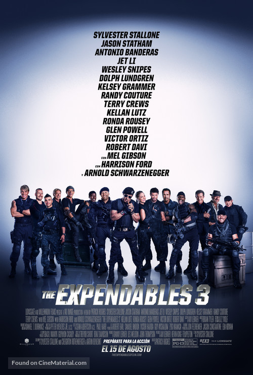 The Expendables 3 - Spanish Movie Poster