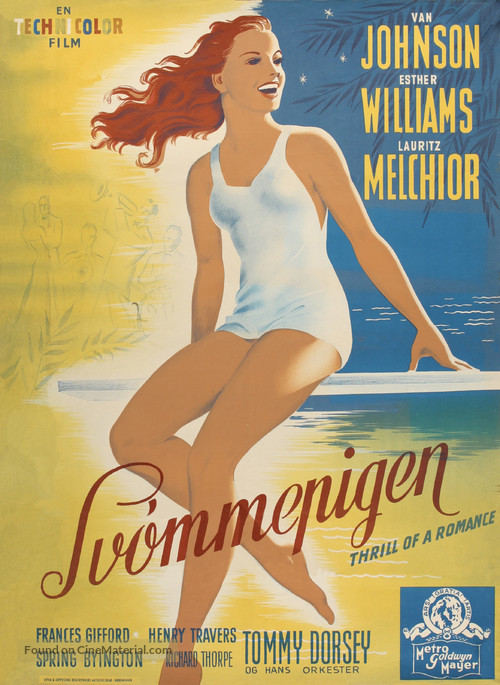 Thrill of a Romance - Swedish Movie Poster