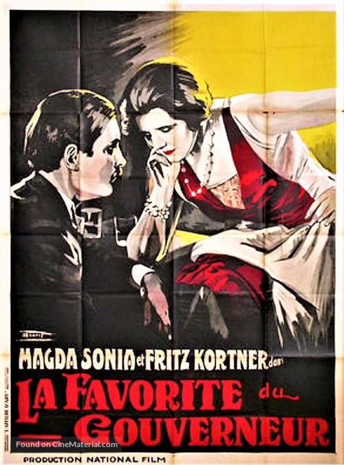 Die Geliebte des Gouverneurs - French Movie Poster