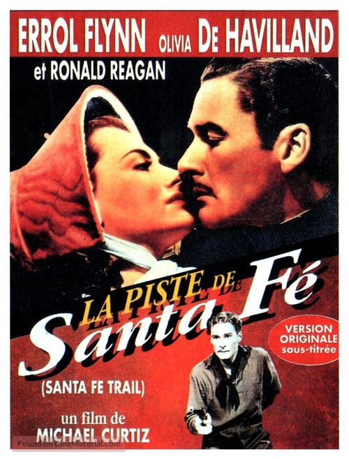 Santa Fe Trail - French Re-release movie poster