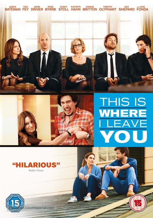 This Is Where I Leave You - British DVD movie cover