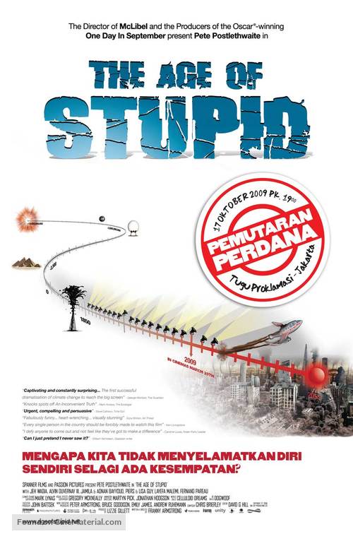 The Age of Stupid - Indonesian Movie Poster