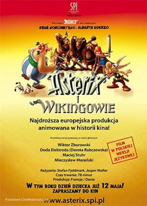 Ast&egrave;rix et les Vikings - Polish poster