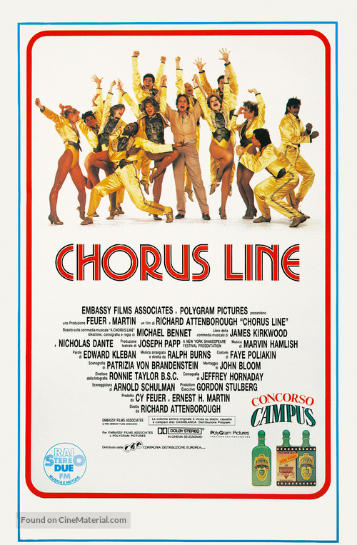 A Chorus Line - Italian Movie Poster