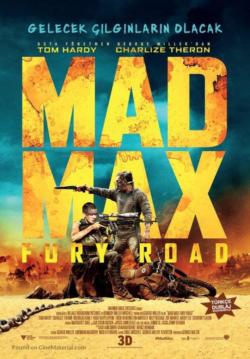 Mad Max: Fury Road - Turkish Movie Poster