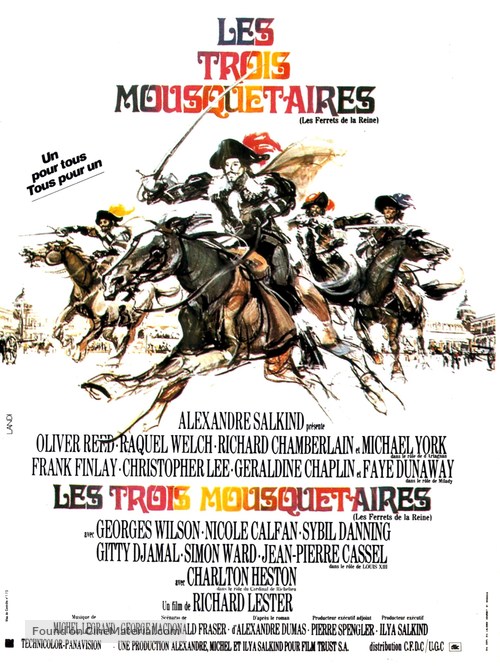 The Three Musketeers (1973) French movie poster