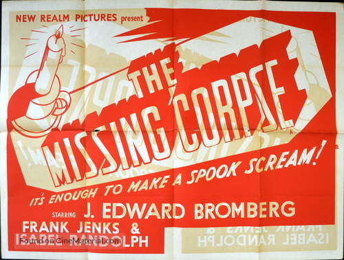 The Missing Corpse - British Movie Poster