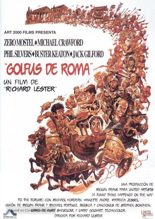 A Funny Thing Happened on the Way to the Forum - Spanish Movie Poster