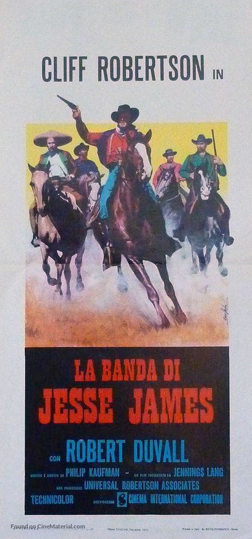 The Great Northfield Minnesota Raid - Italian Movie Poster
