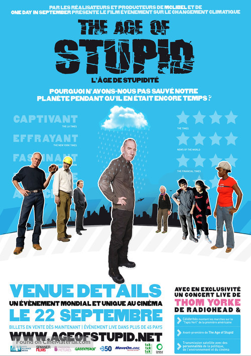 The Age of Stupid - French Movie Poster