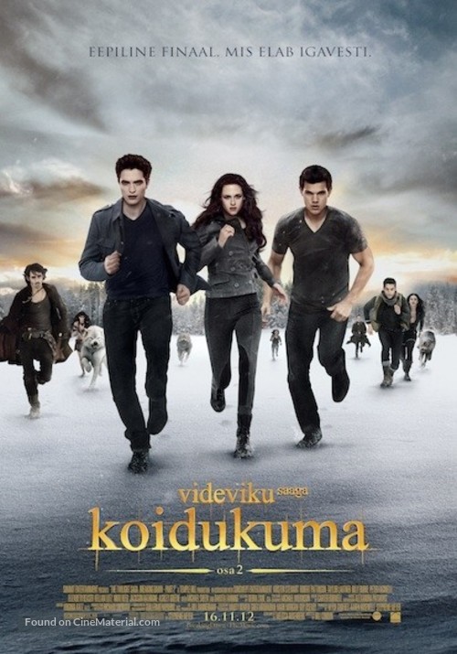 The Twilight Saga: Breaking Dawn - Part 2 - Estonian Movie Poster