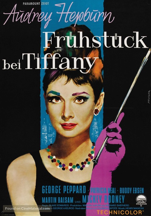 Breakfast at Tiffany&#039;s - German Movie Poster