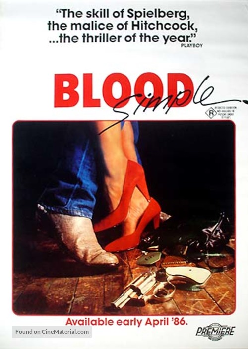 Blood Simple - Australian Movie Poster