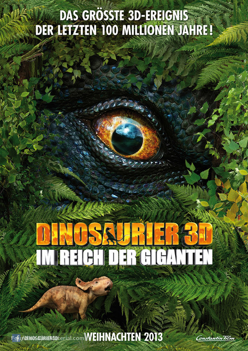 Walking with Dinosaurs 3D - German Movie Poster