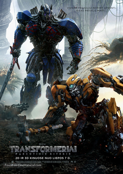 Transformers: The Last Knight - Lithuanian Movie Poster