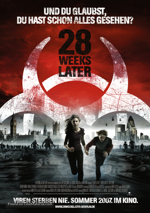28 Weeks Later - German Advance movie poster