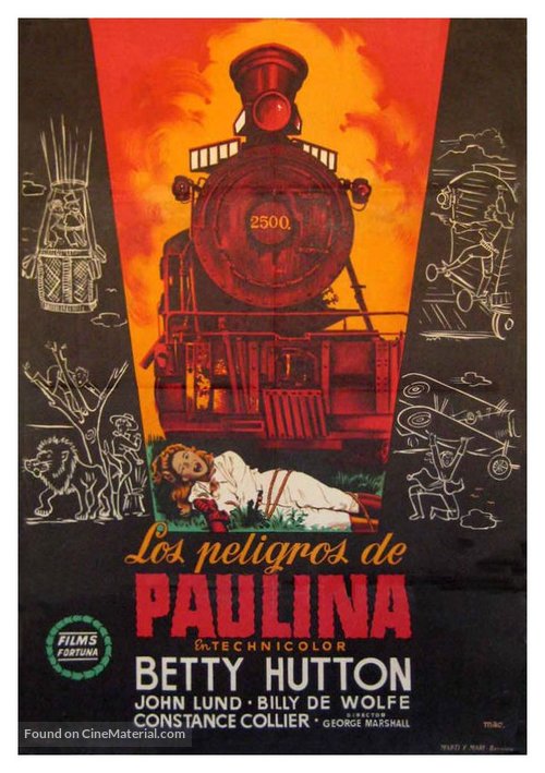 The Perils of Pauline - Spanish Movie Poster