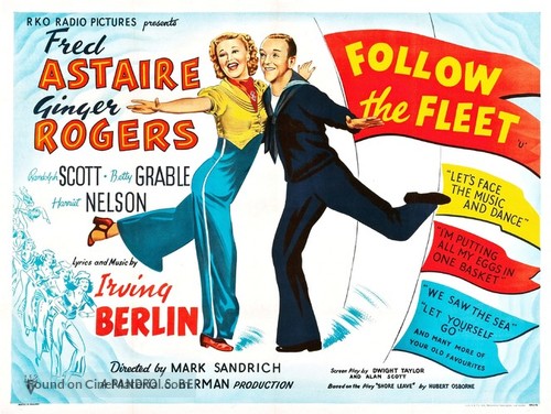 Follow the Fleet - British Movie Poster