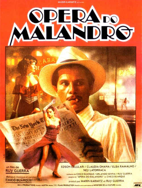 &Oacute;pera do Malandro - French Movie Poster