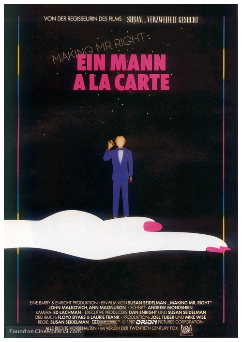 Making Mr. Right - German Movie Poster