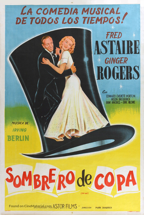 Top Hat - Argentinian Movie Poster