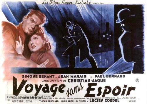 Voyage sans espoir - French Movie Poster