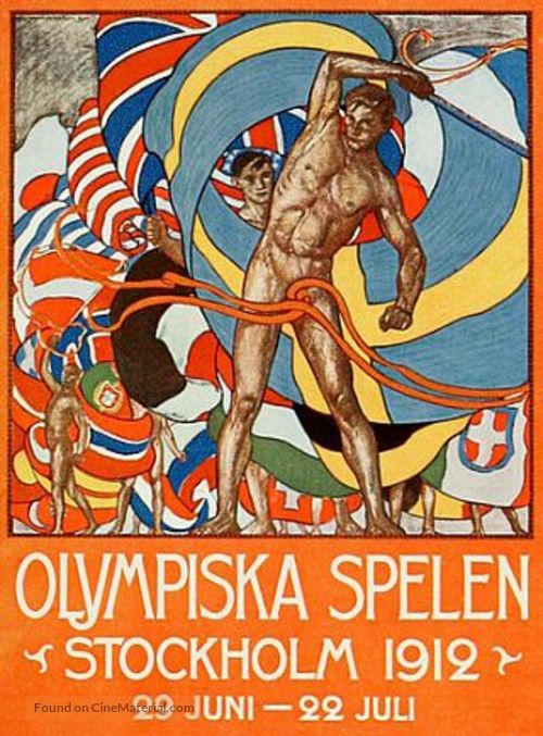 The Games of the V Olympiad Stockholm, 1912 - Swedish Movie Poster