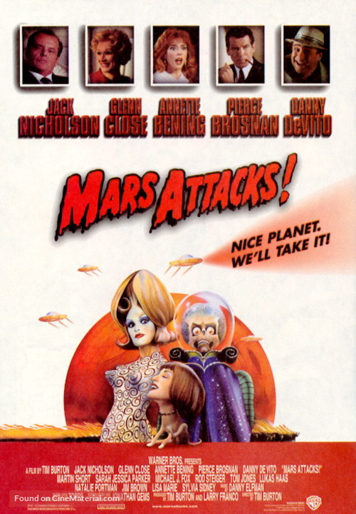 Movie Poster Glossy Finish MCPoster PRM372 Mars Attacks 